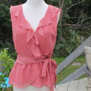 Max Studio Wrap Top Blouse